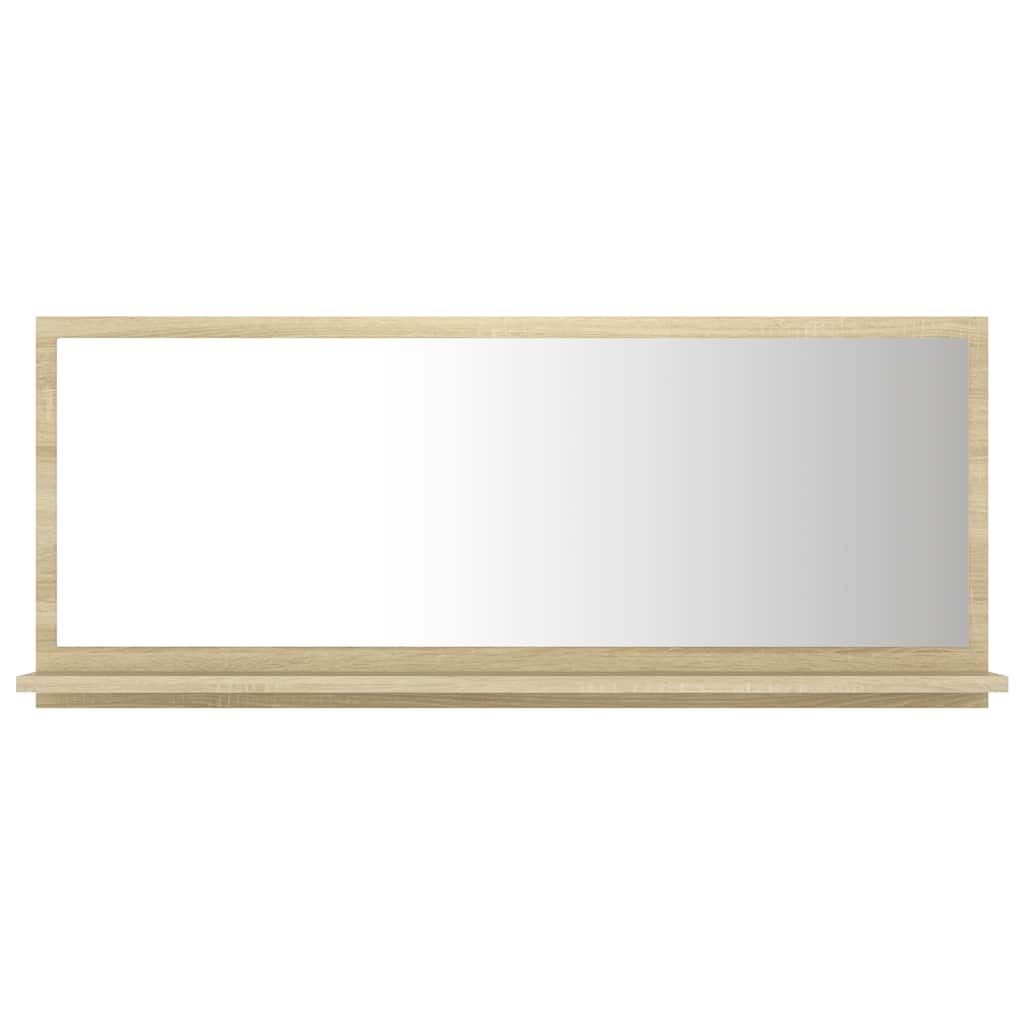 Mirror Sonoma oak Engineered wood 35.4 x 4.1 x 14.6 in