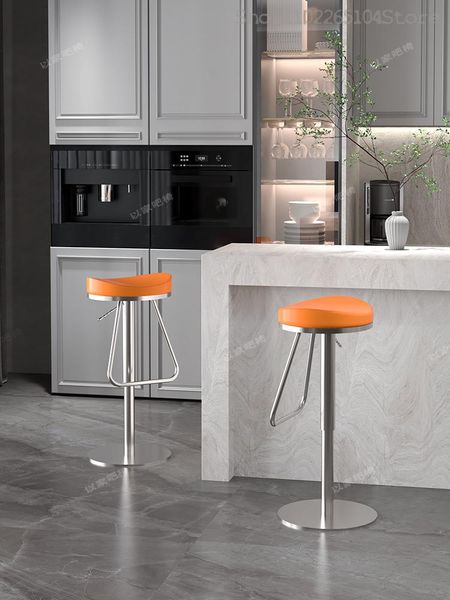 Modern and sleek rotating bar chair with minimalist design for home or restaurant use
