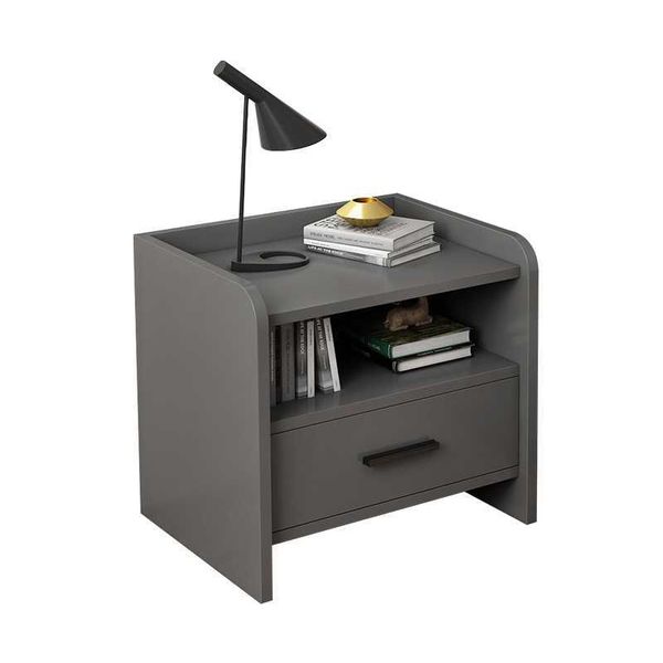 Modern bedside storage cabinet with drawers for bedroom furniture