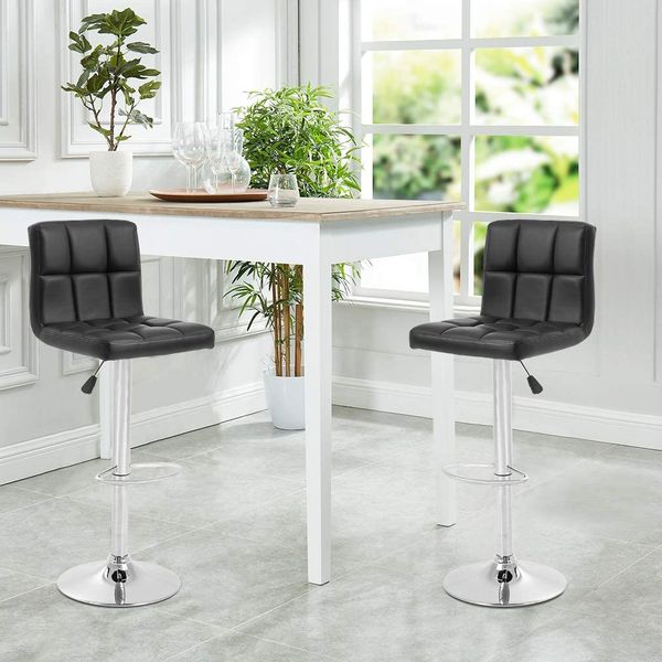 Modern high-back bar stools crafted from sturdy materials elevate your home decor