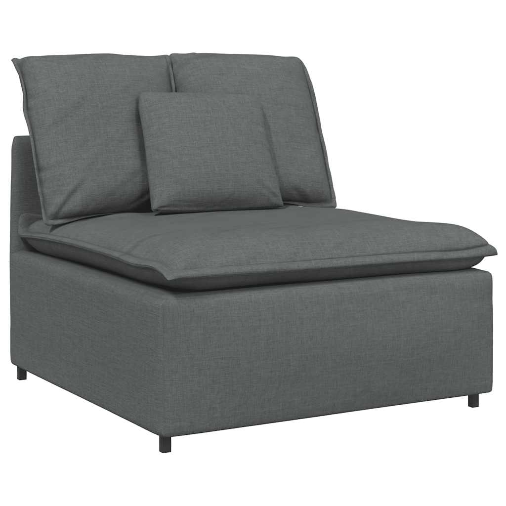 Modular Sofa Dark Grey Textilene fabric (100% Polyester), Metal, Foam