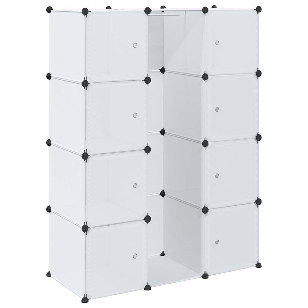 Modular Storage White Plastic and chromed steel wire Medium