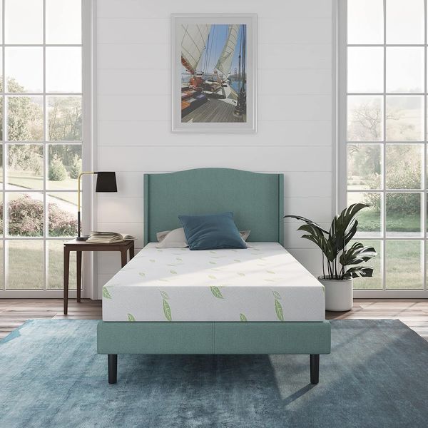 NapQueen 12-inch Twin XL memory foam mattress infused with green tea, delivered in a box, CertiPUR-US certified
