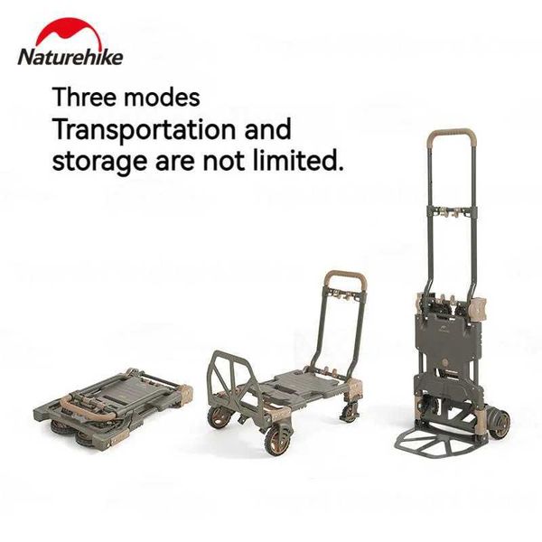 Naturehike's detachable-wheel camping cart is a foldable 3-in-1 outdoor trailer with 20kg capacity