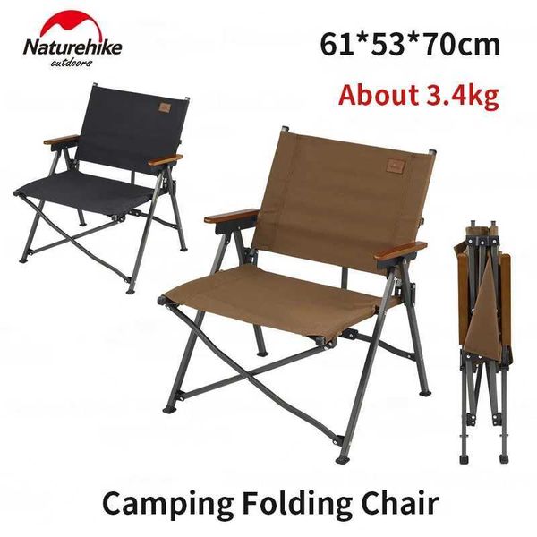 Naturehike's L04 H241121 is a lightweight, portable folding chair made of aluminum alloy, supporting up to 120kg, ideal for camping, fishing, and beach outings