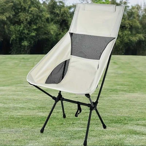 New lightweight folding camping chair for outdoor picnics, fishing, and beach use