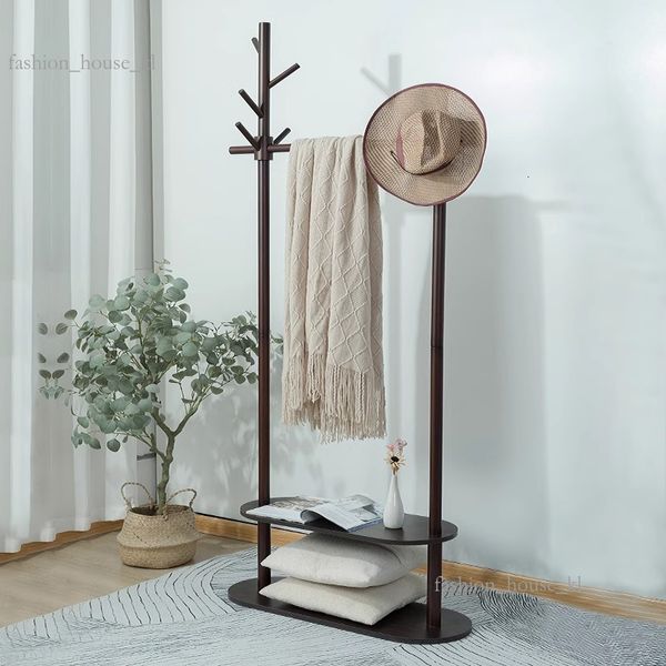 New Zealand pine stylish retro minimalist hangers with adjustable heavy-duty drying rack for versatile clothing storage