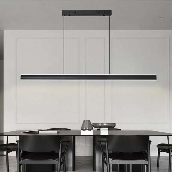 Nordic-inspired minimalist LED pendant lights for dining rooms, bars, and home decor, measuring 80-120cm
