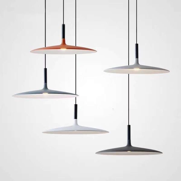Nordic-style aluminum pendant LED lights for indoor spaces like bedrooms, living rooms, and dining areas