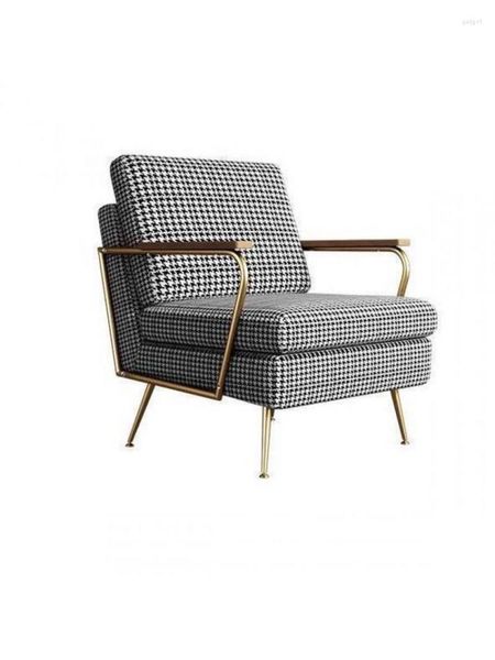Nordic-style leisure chair for home, bedroom, or living room, compact retro sofa ideal for small apartments and clothing stores