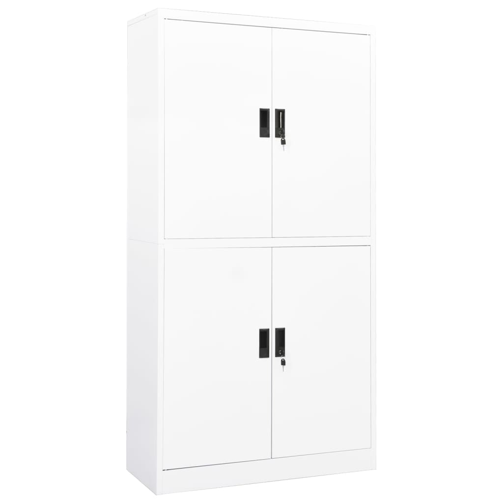 Office Cabinet White Steel Large Locks Office Cabinet