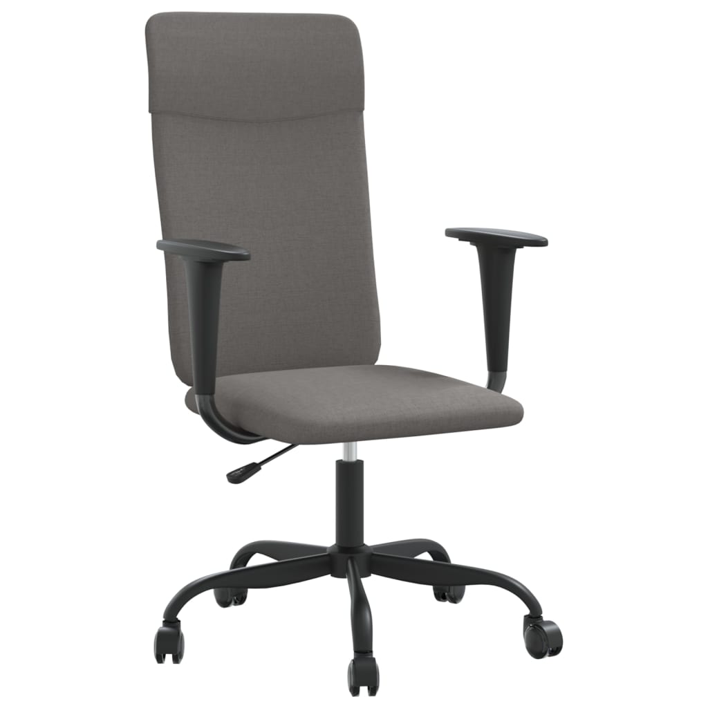 Office Chair Dark grey Fabric (100% polyester), metal, plywood