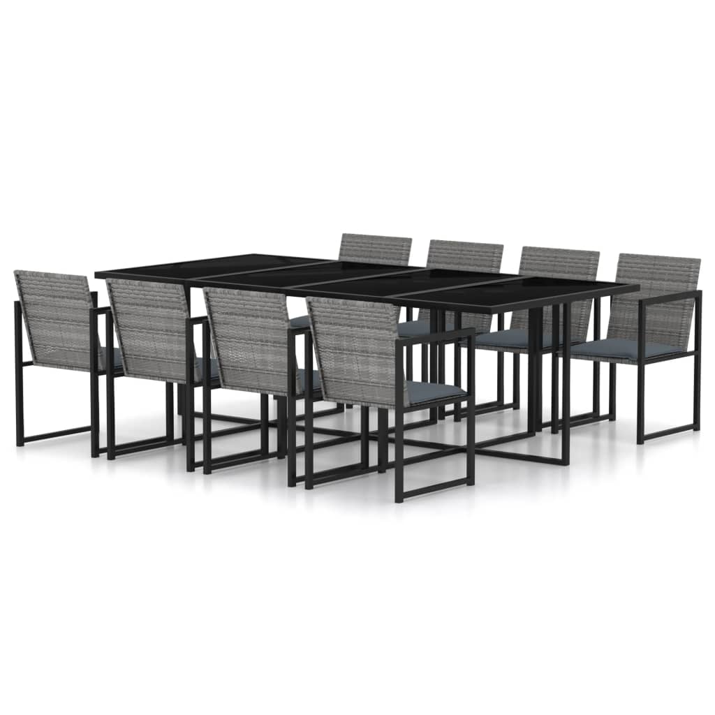 Outdoor Dining Set Grey