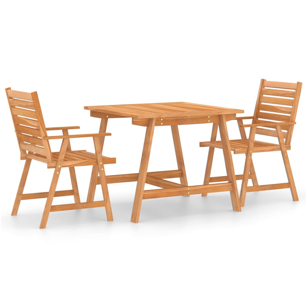Outdoor Dining Set Warm acacia wood tone