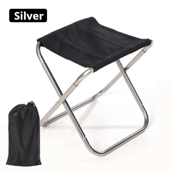 Outdoor lightweight folding aluminum picnic bench with compact storage for fishing and portable use