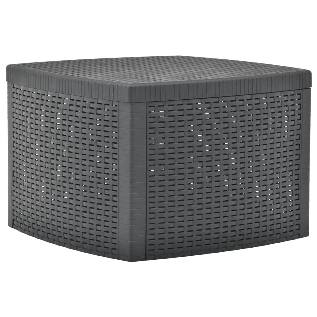 Outdoor Table Anthracite 100% Polypropylene 21.3x21.3x14.4in