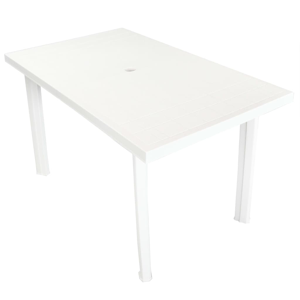 Outdoor Table White Plastic Standard Light Weight