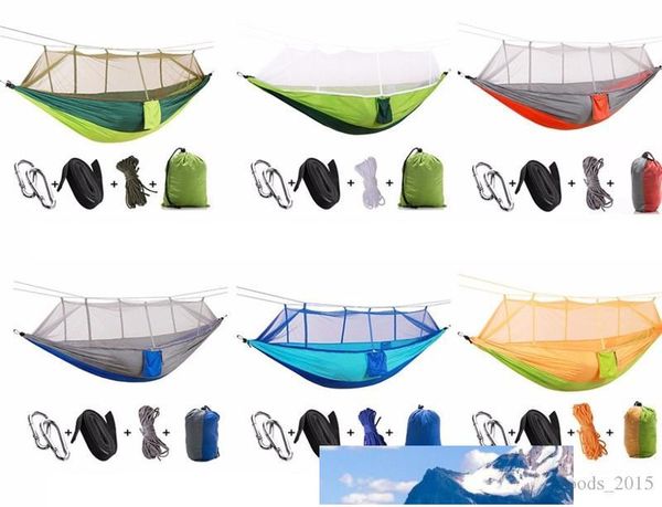 Parachute fabric hammock chair for outdoor relaxation, garden swings, and camping naps