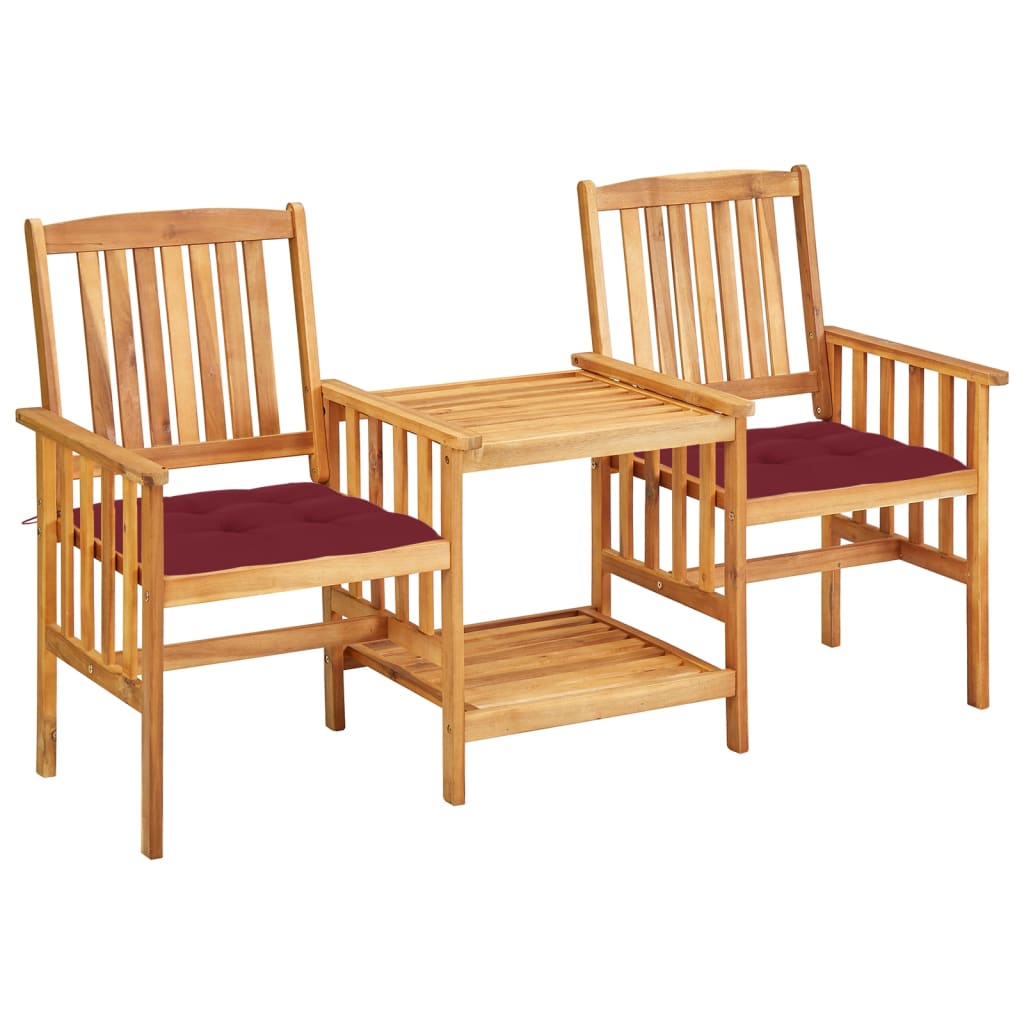 Patio Bistro Set Natural wood Solid Acacia wood Standard