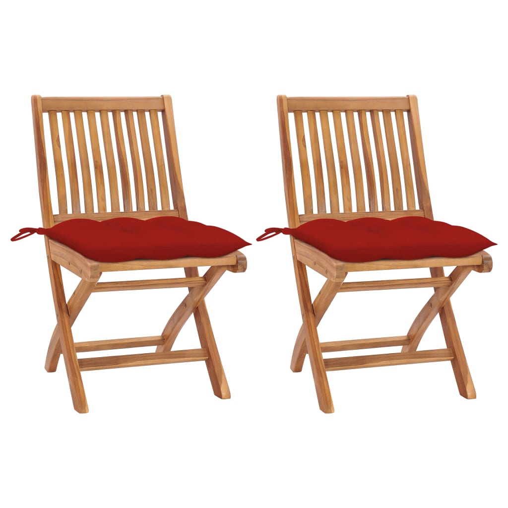 Patio Chair Set of 2 Teak wood Finely sanded teak wood Standard