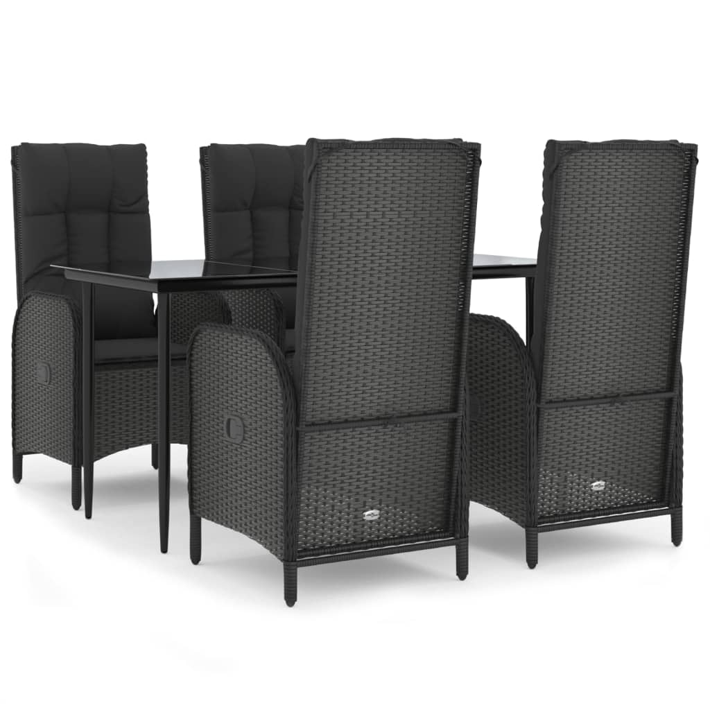 Patio Dining Set Black