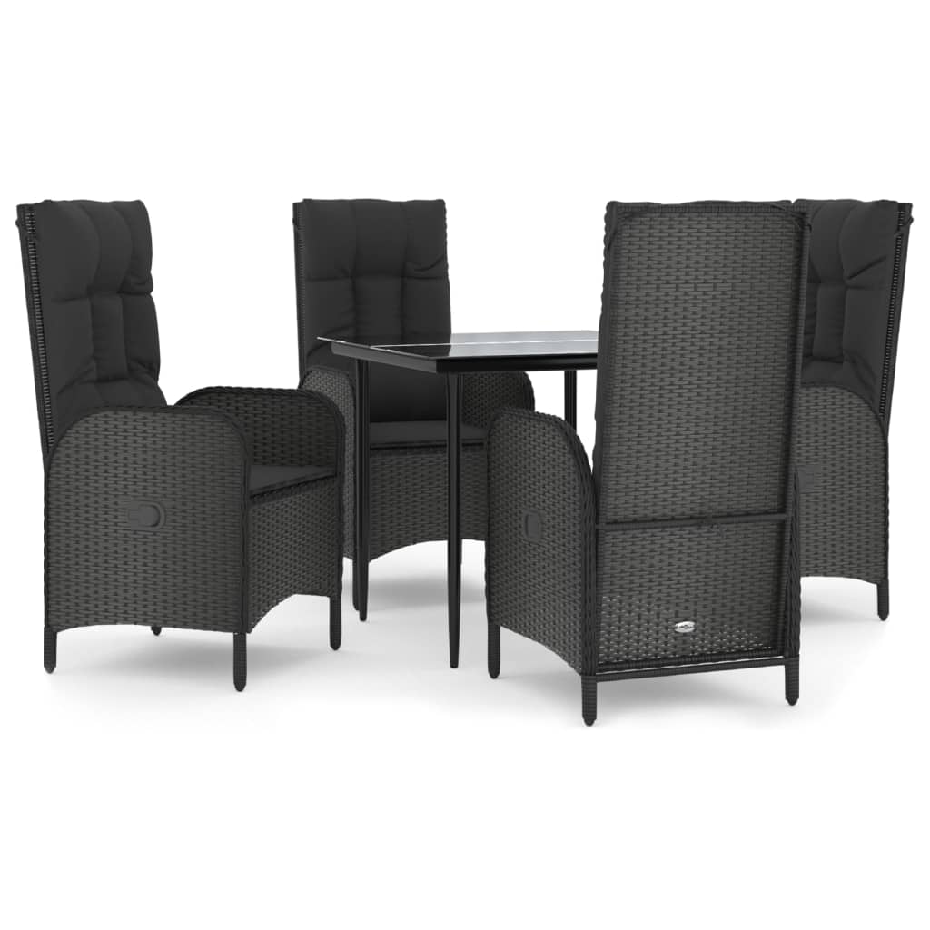 Patio Dining Set Black
