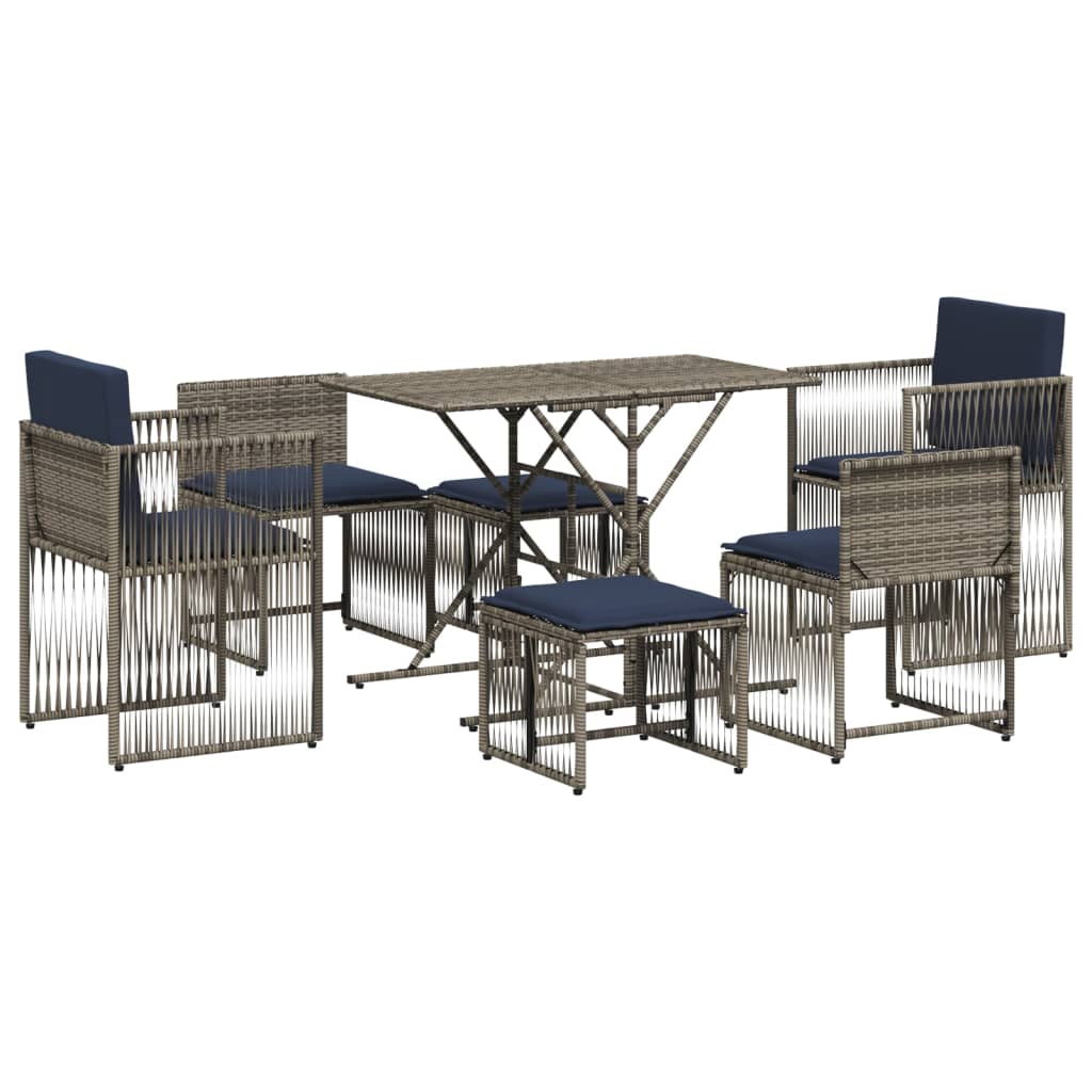 Patio Dining Set Grey