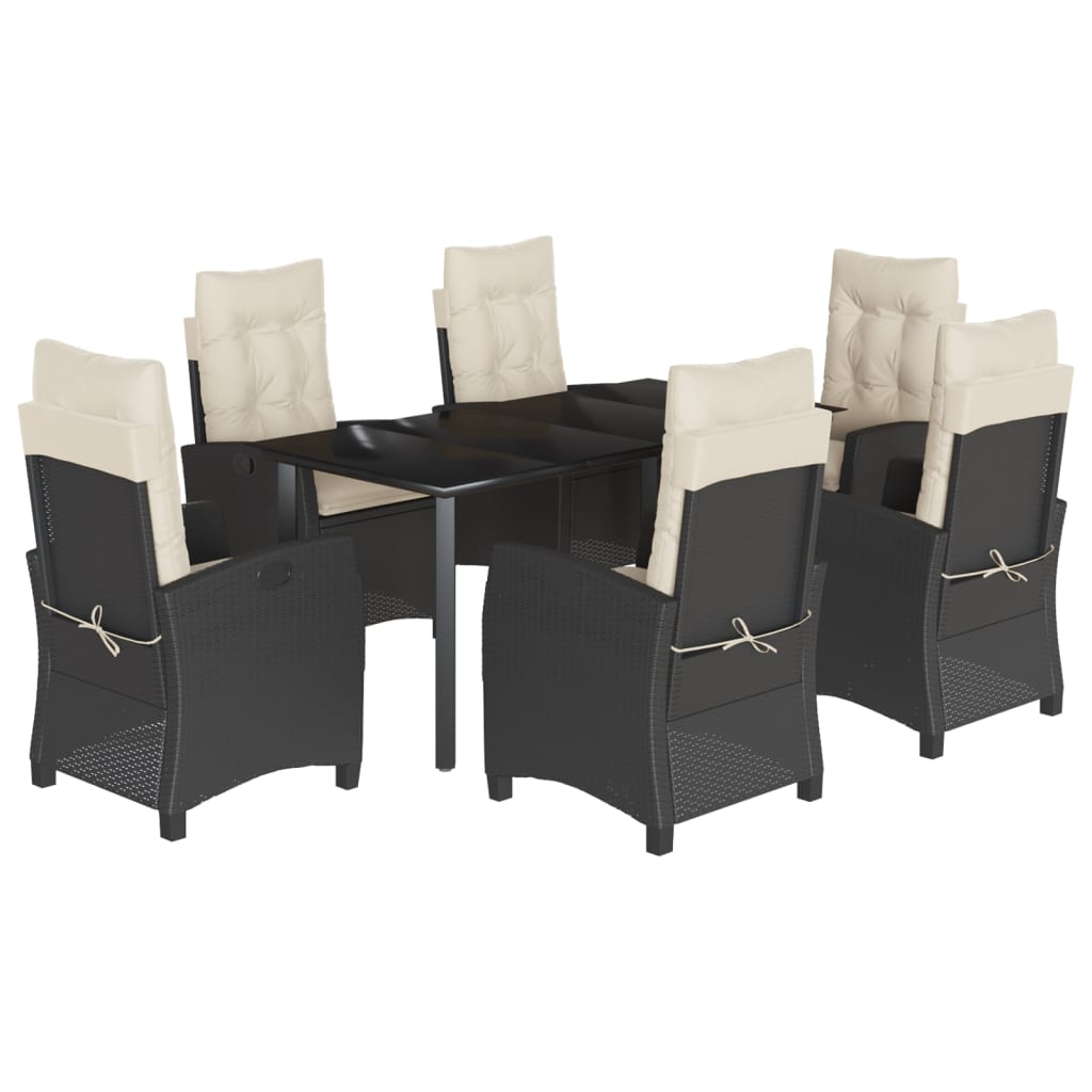 Patio Dining Set Multi-Position Backrest Dining Set Rectangular