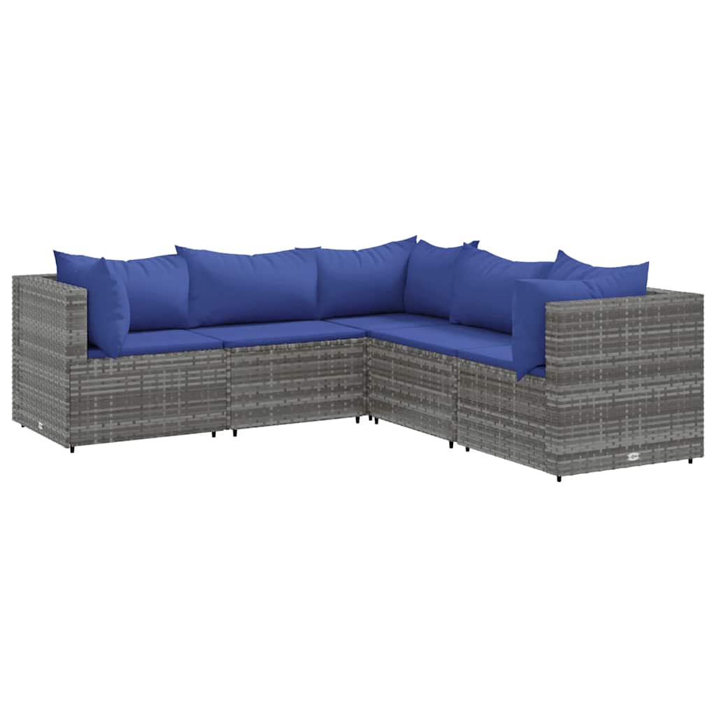 Patio Lounge Set Grey