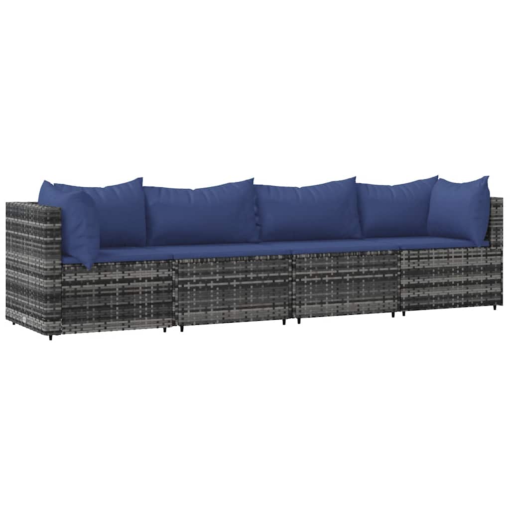 Patio Lounge Set Grey