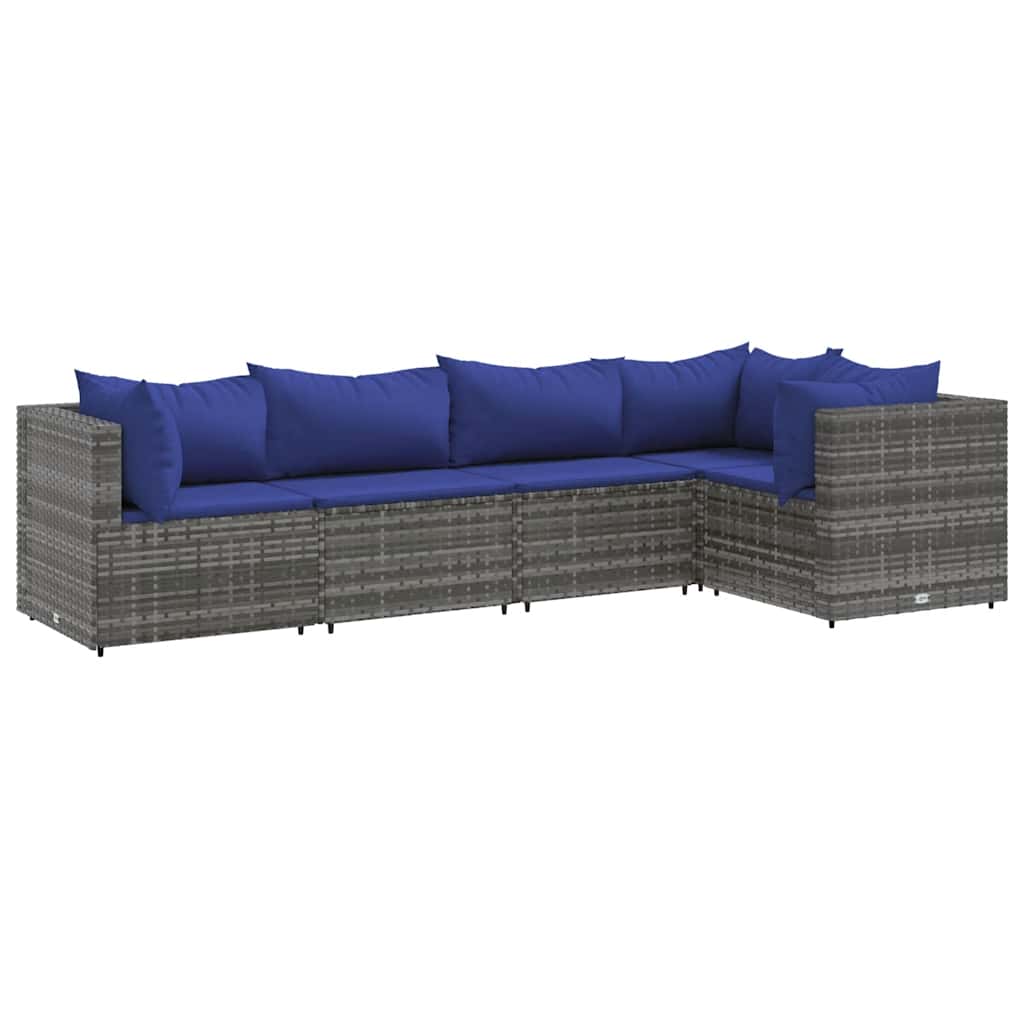 Patio Lounge Set Grey