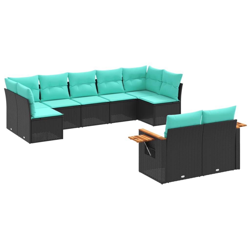 Patio Sofa Set Black