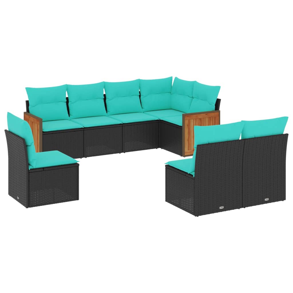 Patio Sofa Set Black