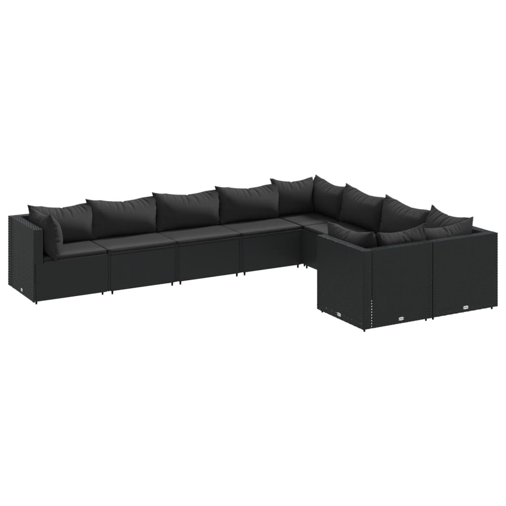 Patio Sofa Set Black