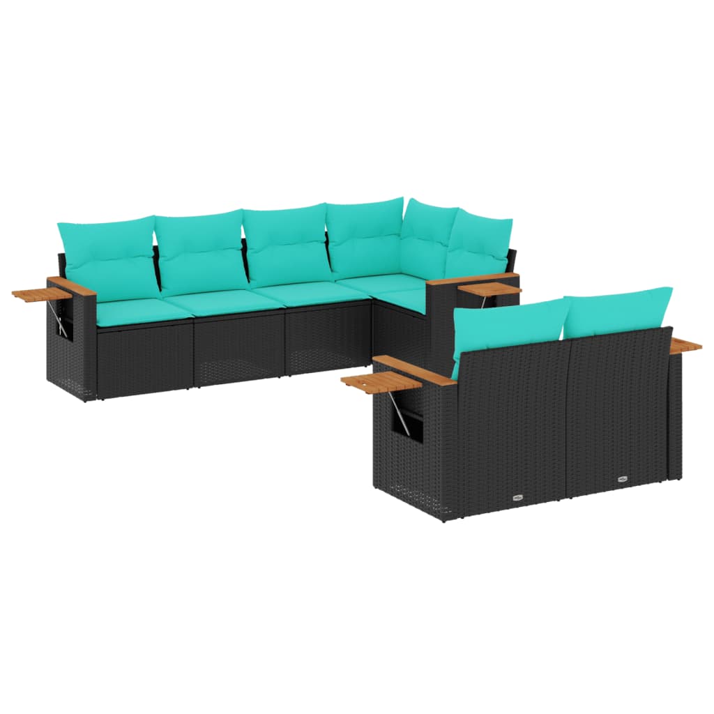 Patio Sofa Set Black
