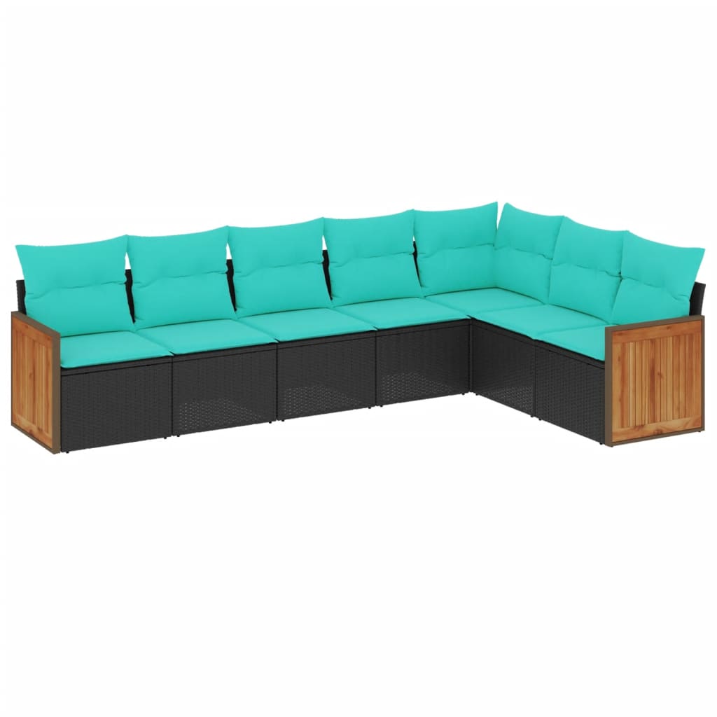Patio Sofa Set Black