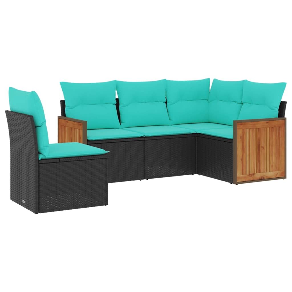 Patio Sofa Set Black