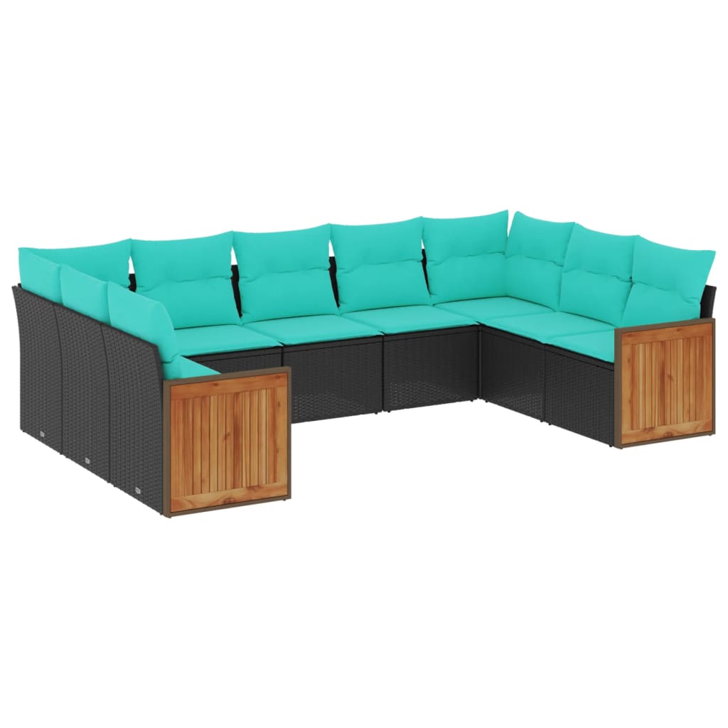 Patio Sofa Set Black