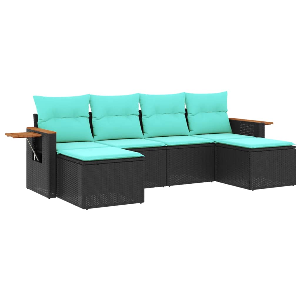 Patio Sofa Set Black