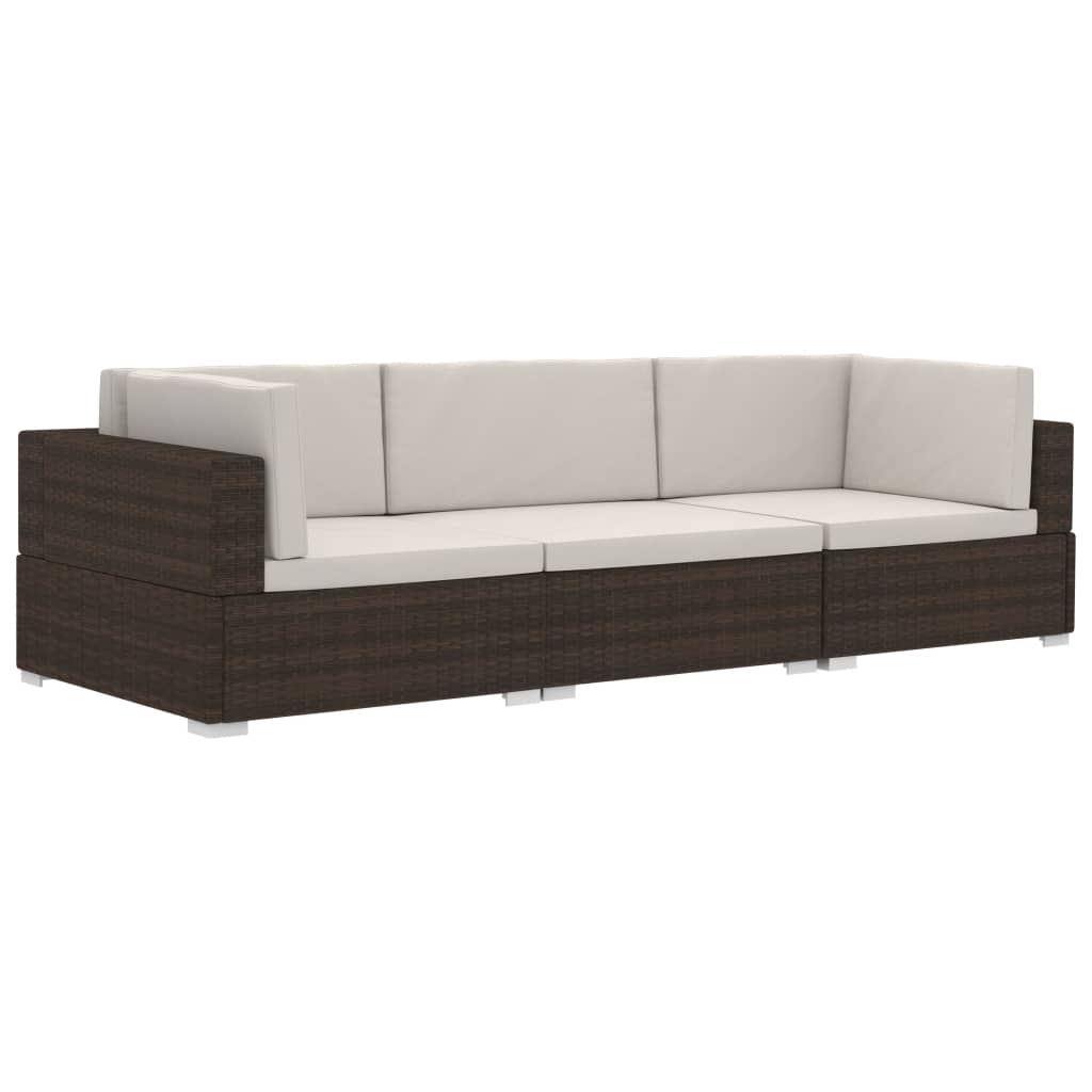 Patio Sofa Set Set of 3 Modular Patio Sofa Set Rectangular