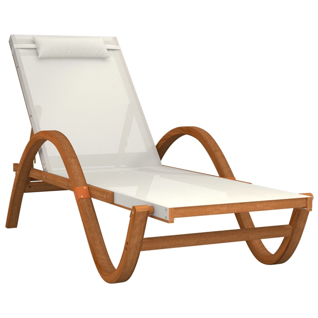 Patio Sun Lounger Adjustable Armrests Sun Lounger Rectangular