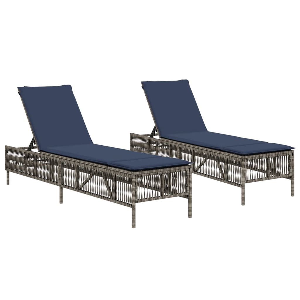 Patio Sun Lounger Gray