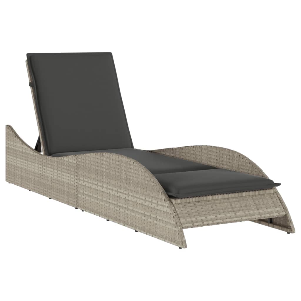Patio Sun Lounger Light gray