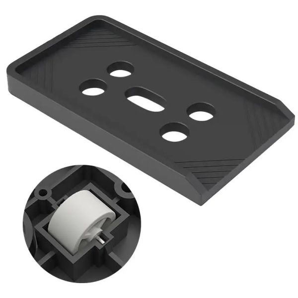 PC tower floor stand featuring 4 swivel caster wheels for 360-degree rotation or one-way movement under desk