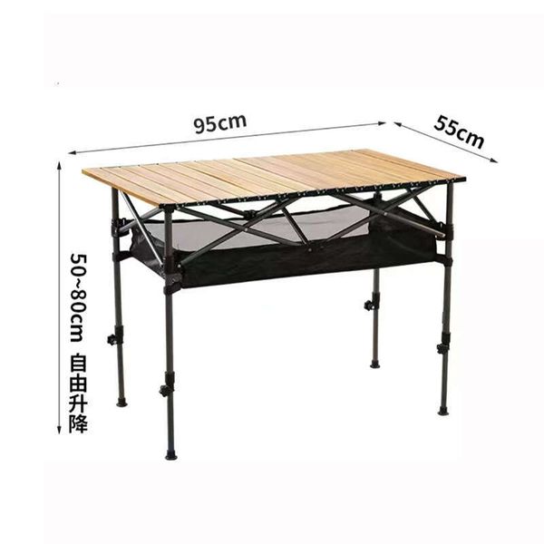 Portable folding chair for outdoor camping with an adjustable all-terrain table