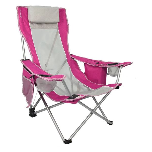 Portable folding outdoor chairs for camping, beach, and relaxation with lightweight backrest