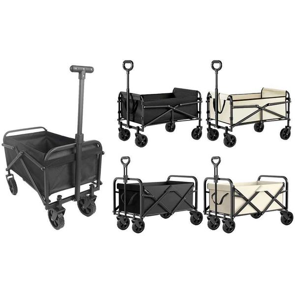 Portable large-capacity heavy-duty folding cart for multifunctional shopping