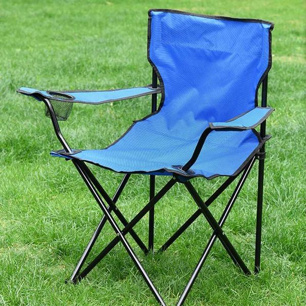 Portable outdoor folding chair and lightweight camping table with foldable footstool for beach and fishing