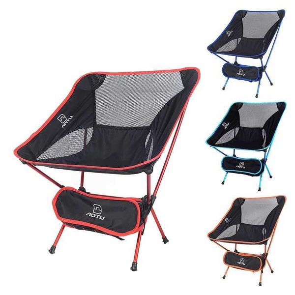 Portable outdoor folding chair for camping, picnics, and fishing