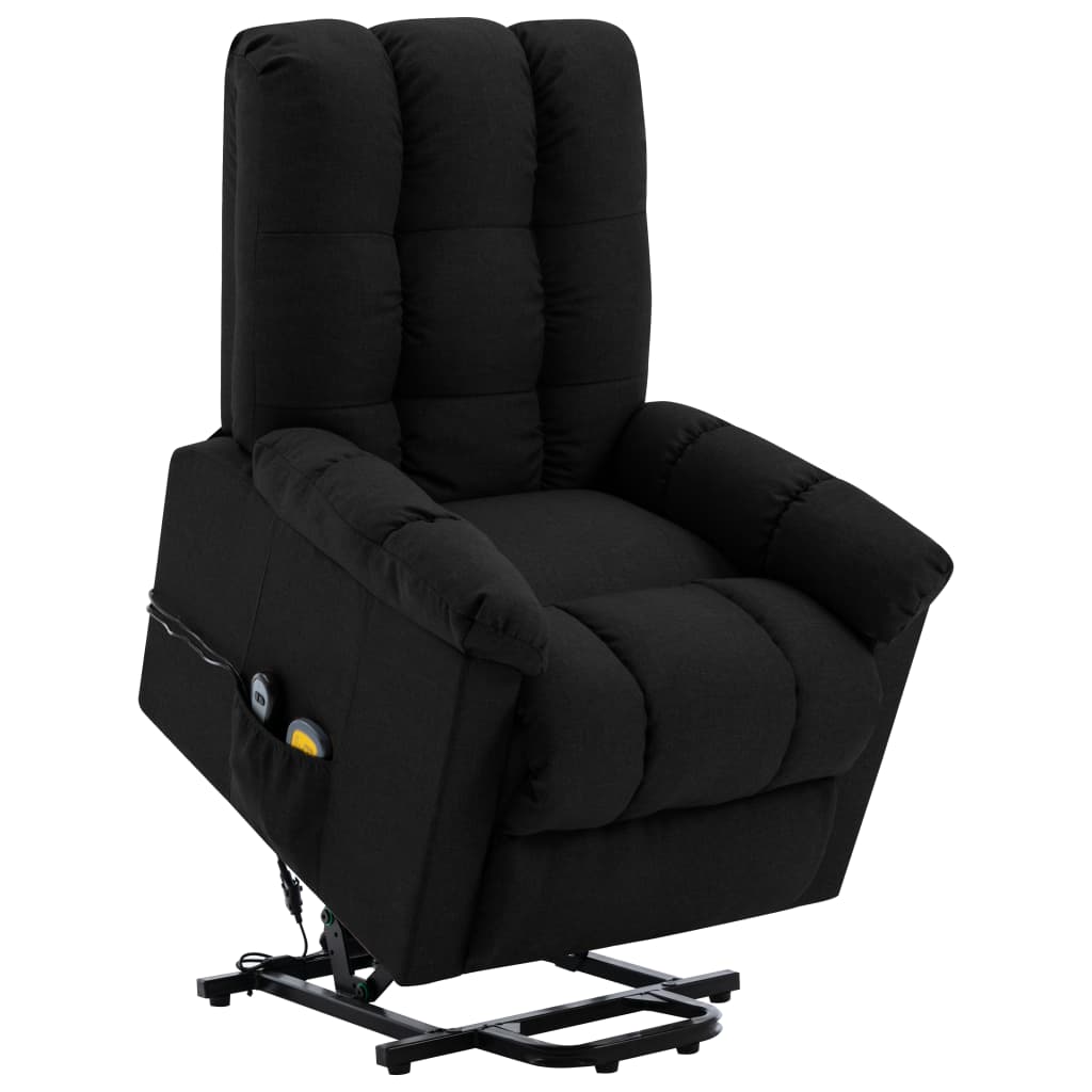 Power Lift Chair Black 100% polyester, plywood, iron, PP cotton